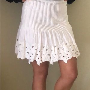 JCrew White Eyelet Skirt
